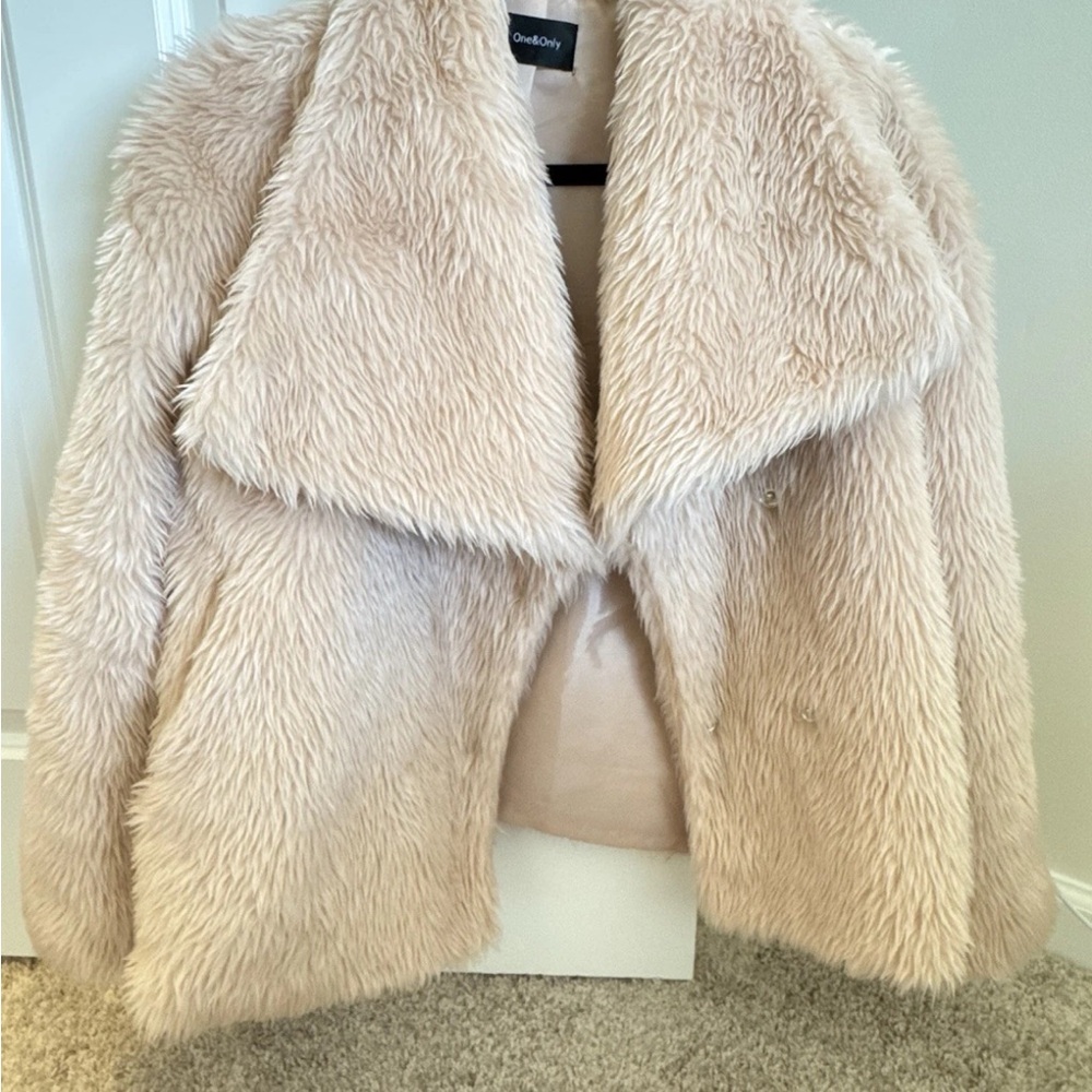 Cream Faux Fur Jacket